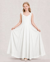 Ivory Ball Gown Junior Bridesmaid Dress Hem