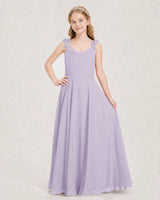 Lavender Ball Gown Junior Bridesmaid Dress Front