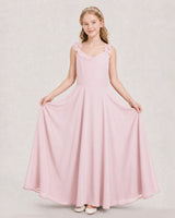Pink Ball Gown Junior Bridesmaid Dress Hem