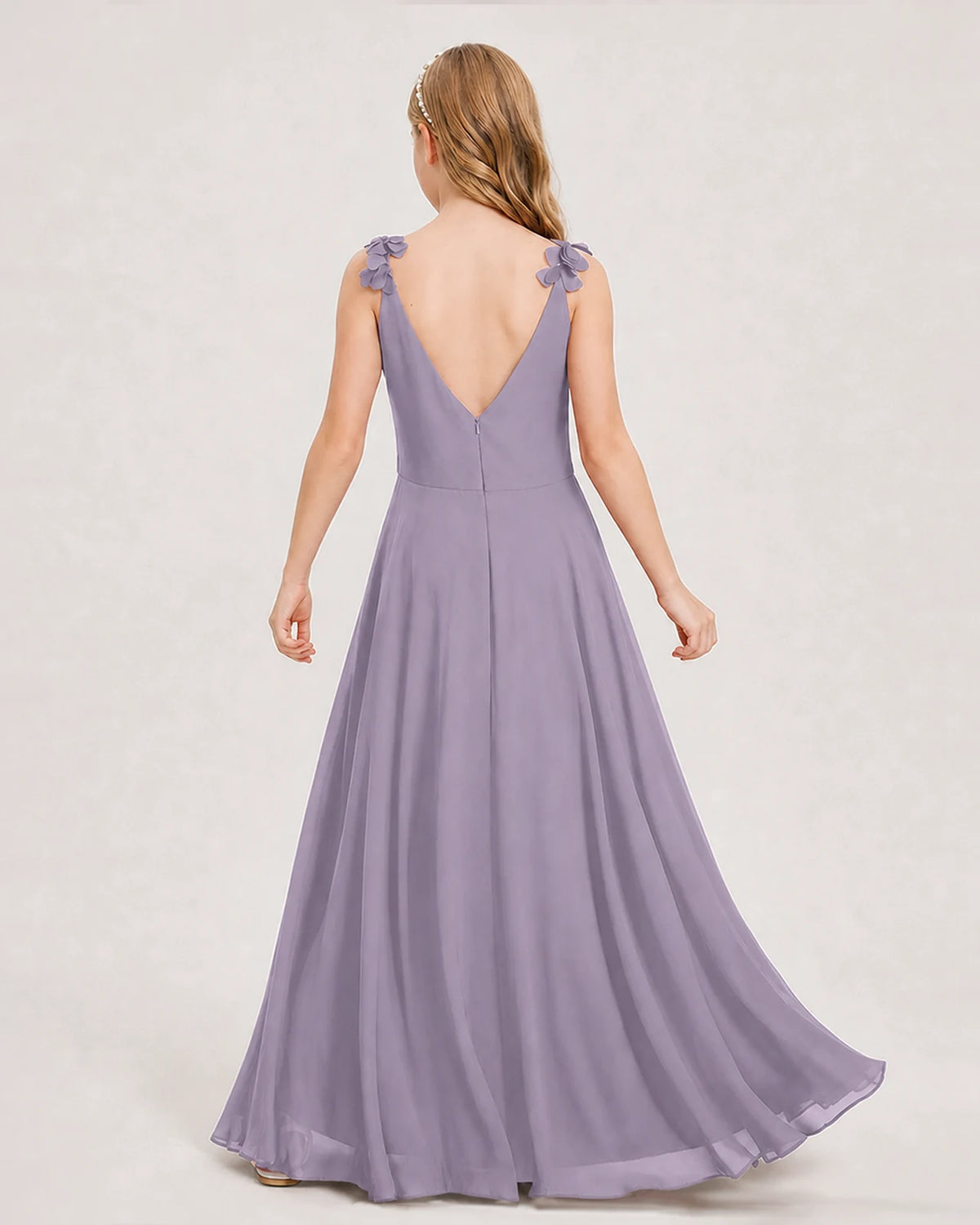 Wisteria Ball Gown Junior Bridesmaid Dress Back