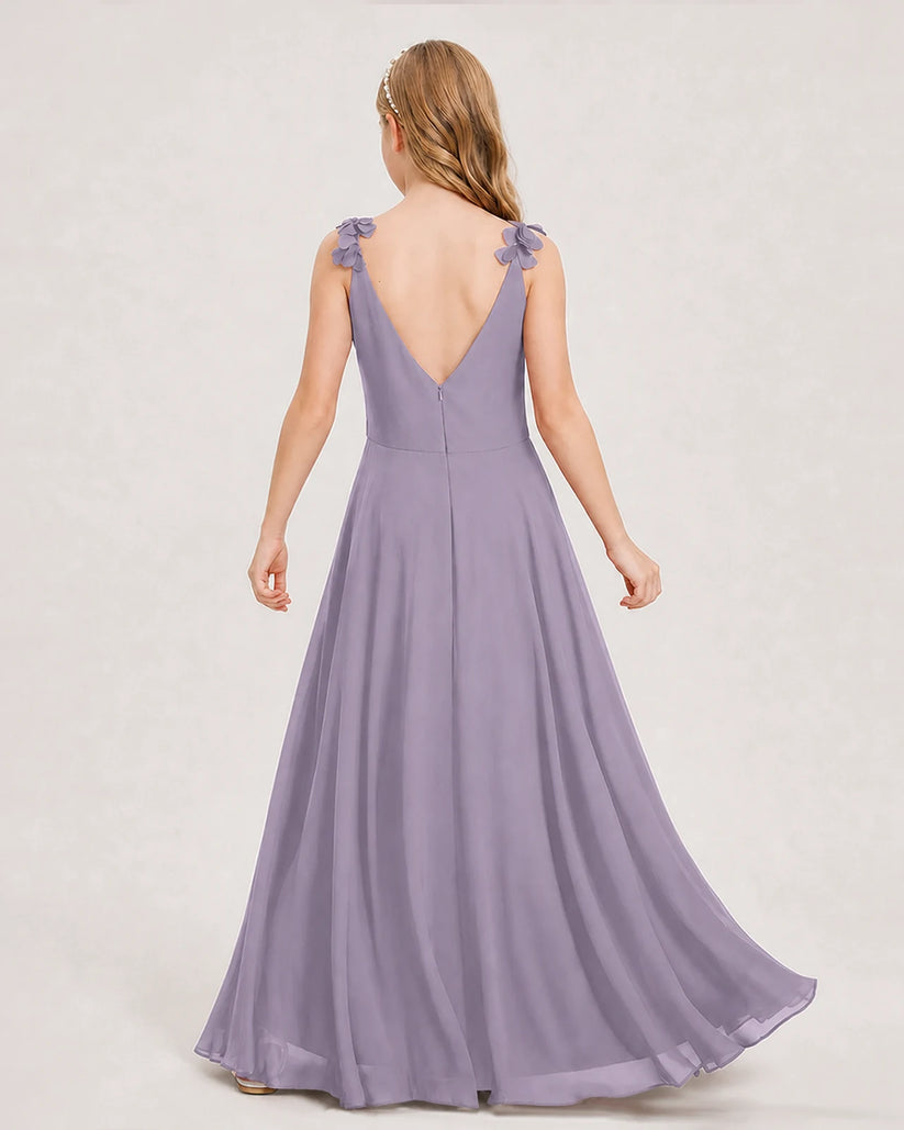 Wisteria Ball Gown Junior Bridesmaid Dress Back