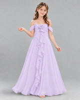 Lavender Ball Gown Junior Bridesmaid Dress Front