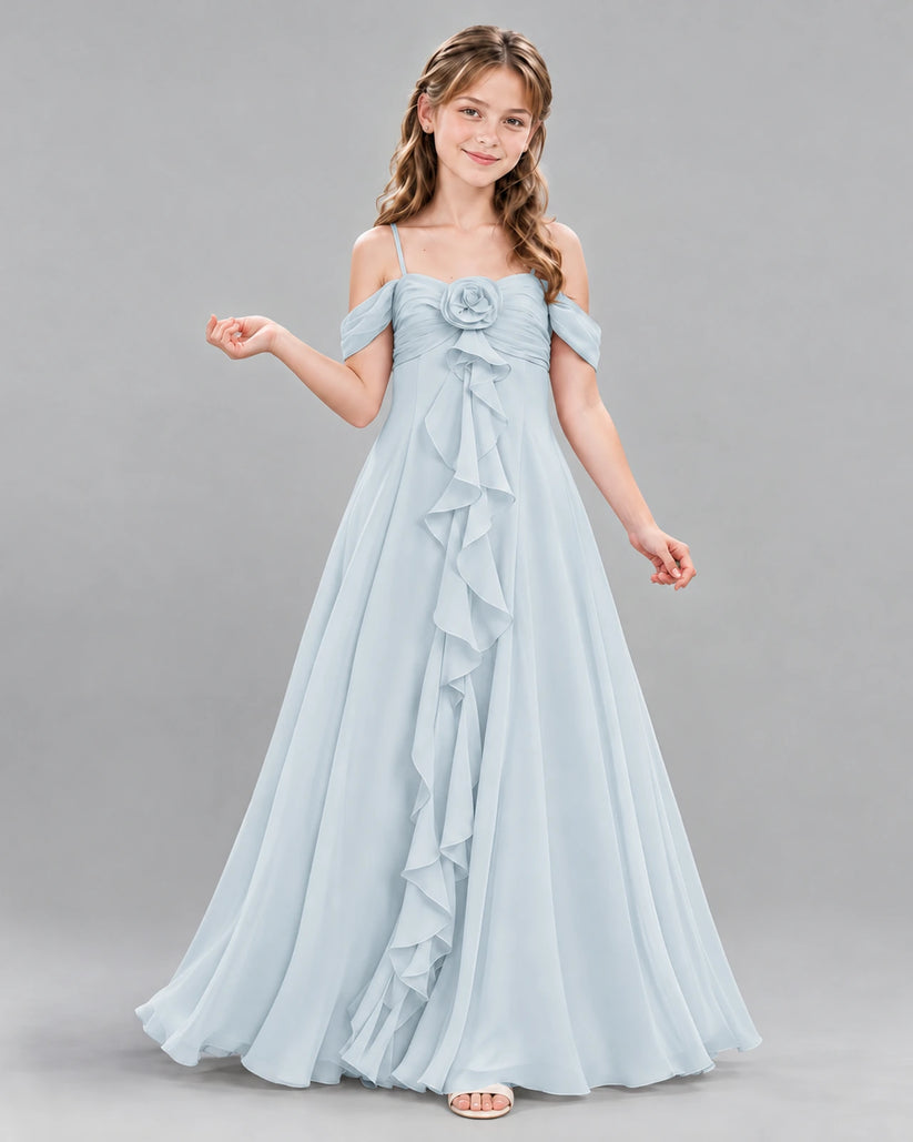 Mist Ball Gown Junior Bridesmaid Dress Front