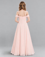 Pink Ball Gown Junior Bridesmaid Dress Back [Shared]