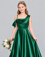 Dark Green Ball Gown Junior Bridesmaid Dress Detail [Shared]