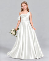 Ivory Ball Gown Junior Bridesmaid Dress Front