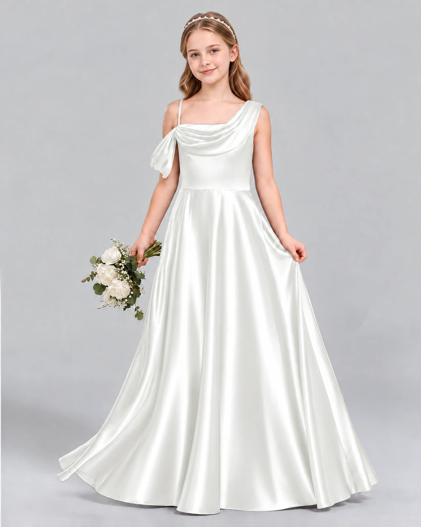 Ivory Ball Gown Junior Bridesmaid Dress Front