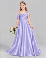 Lavender Ball Gown Junior Bridesmaid Dress Front