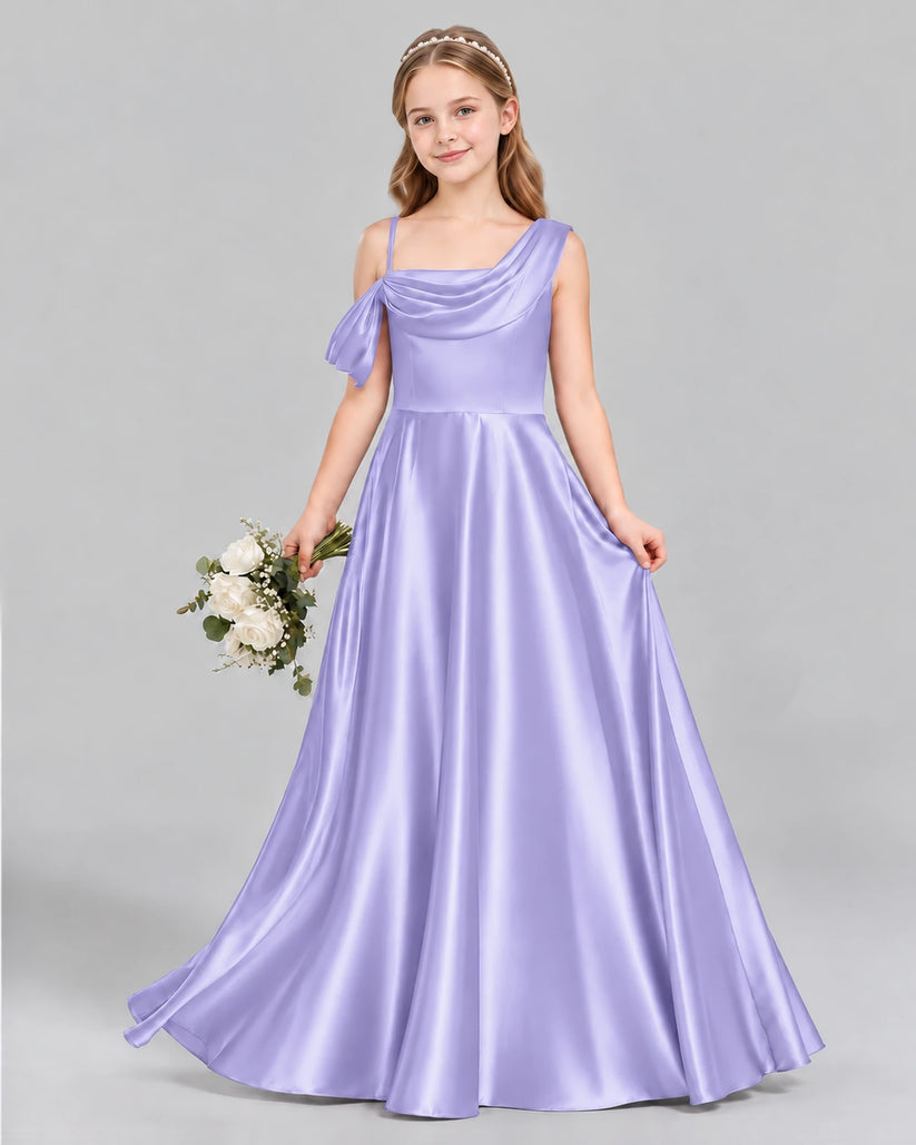 Lavender Ball Gown Junior Bridesmaid Dress Front