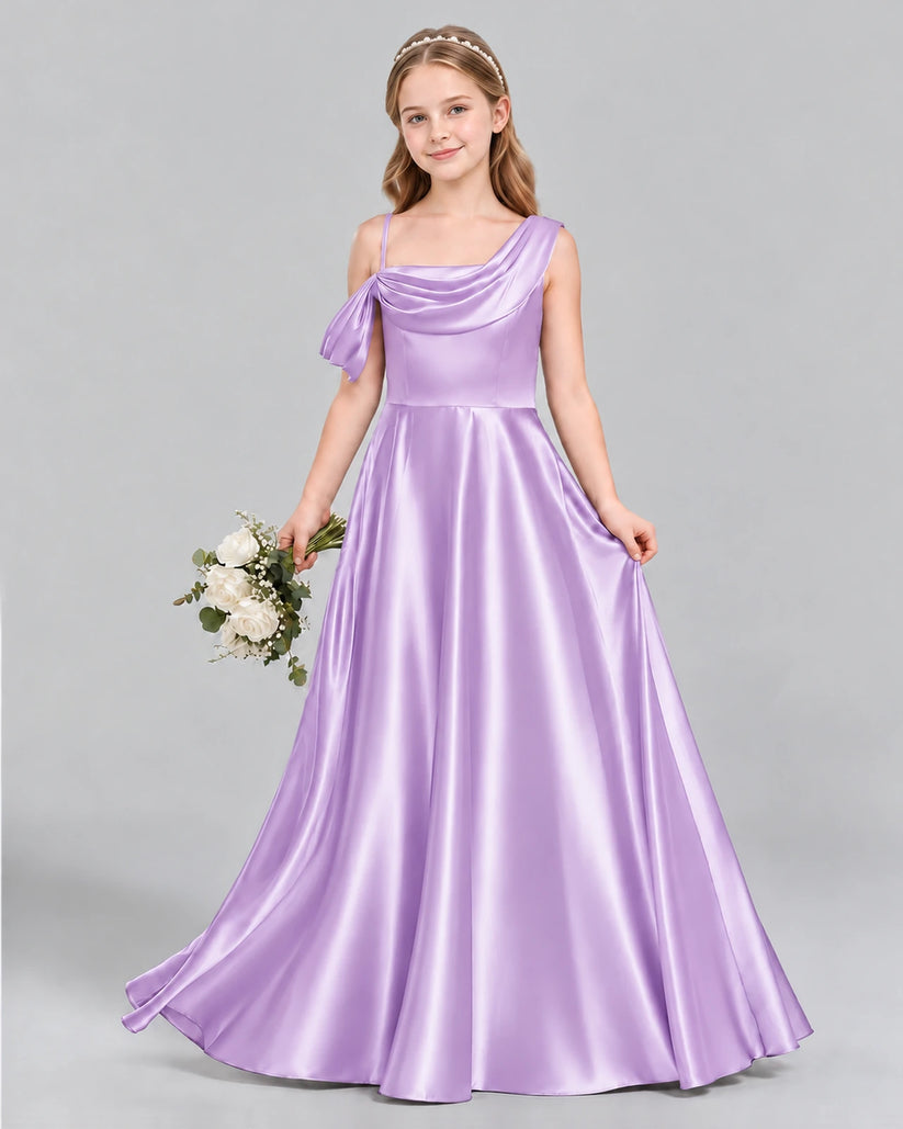 Lilac Ball Gown Junior Bridesmaid Dress Front