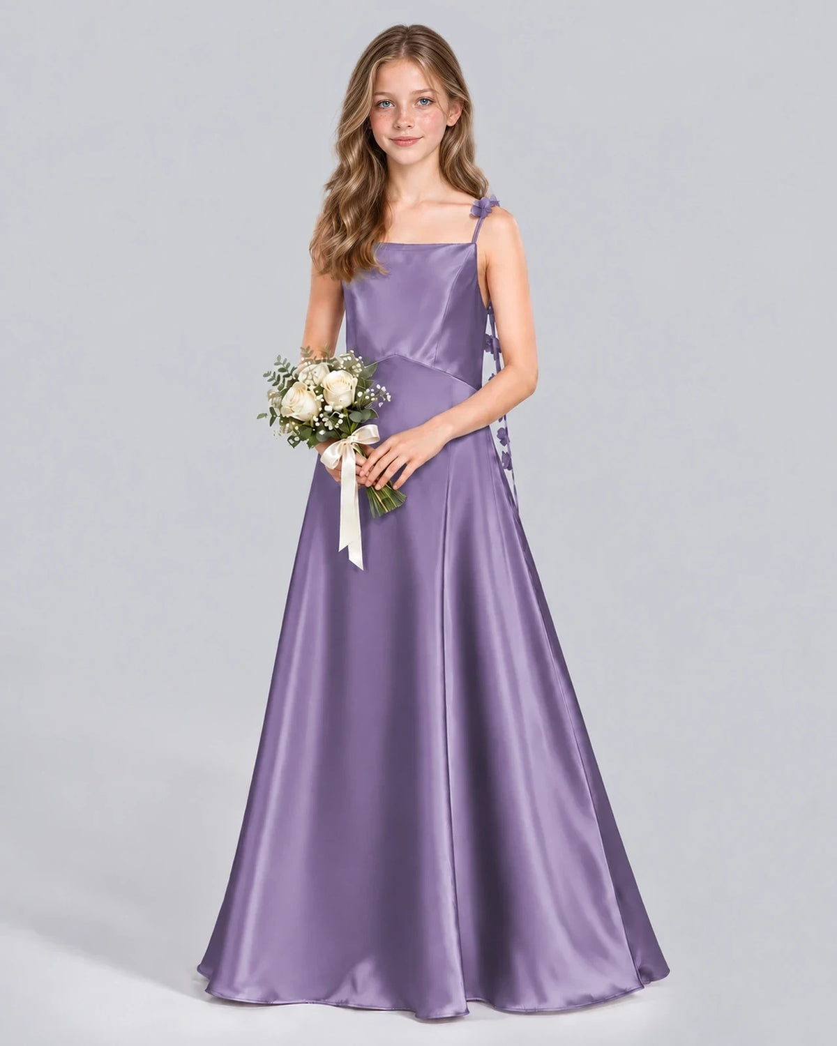 Wisteria A-line Junior Bridesmaid Dress Front