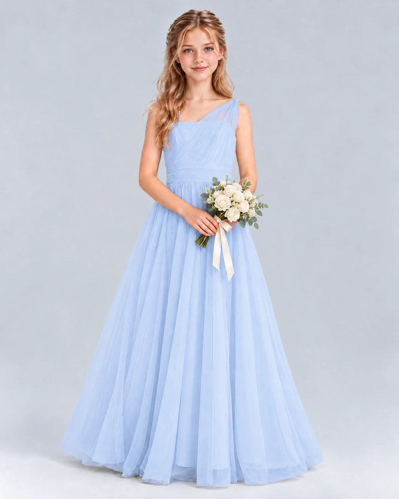 Lavender Ball Gown Junior Bridesmaid Dress Front