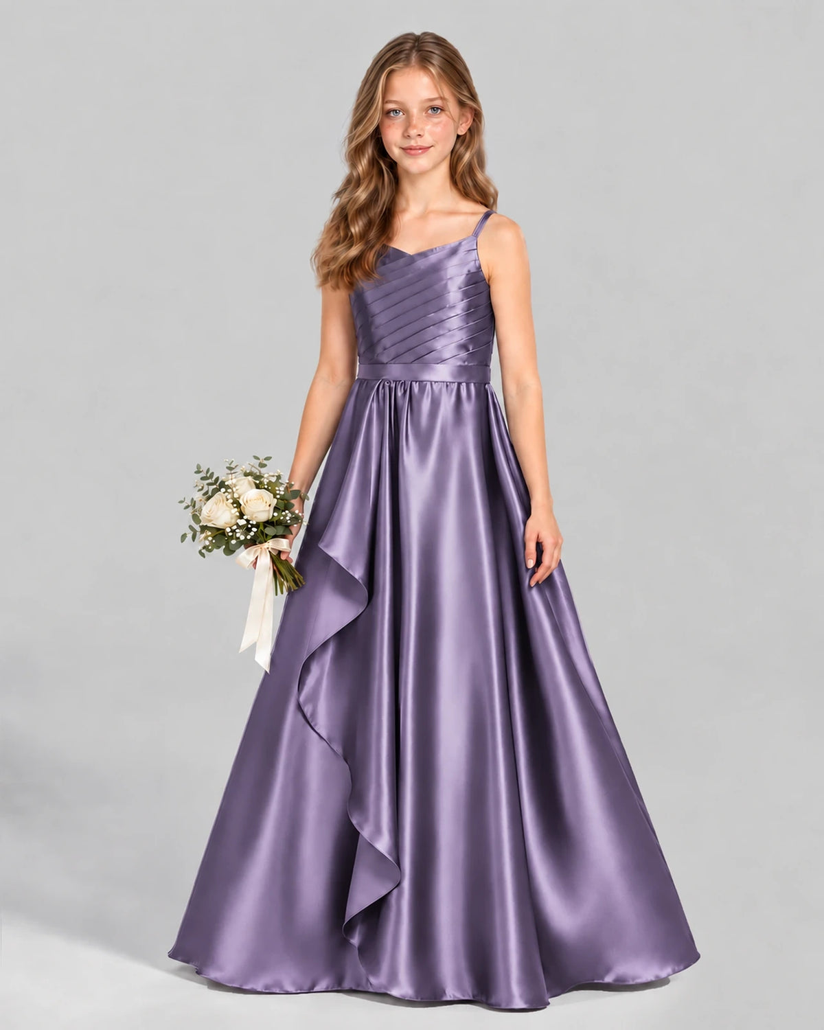 Wisteria A-line Junior Bridesmaid Dress Front