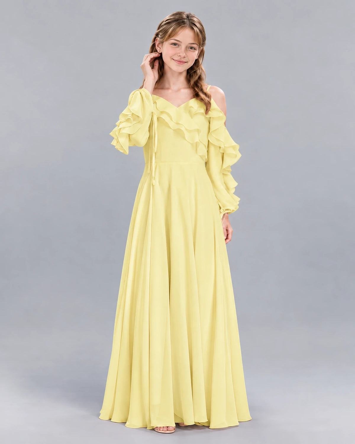 Daffodil A-line Junior Bridesmaid Dress Front