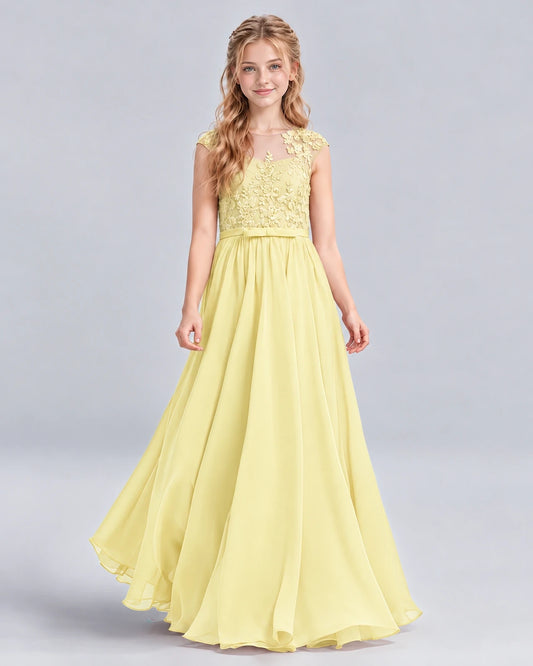 Daffodil A-line Junior Bridesmaid Dress Front