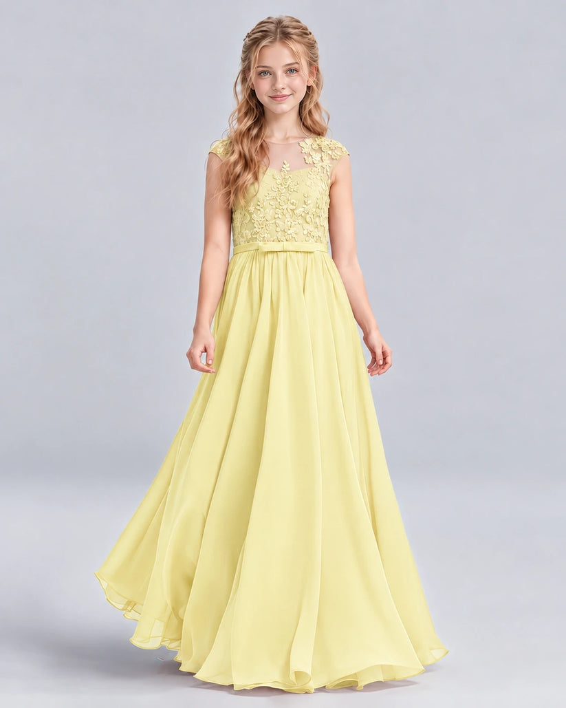 Daffodil A-line Junior Bridesmaid Dress Front