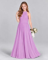Lilac A-line Junior Bridesmaid Dress Front