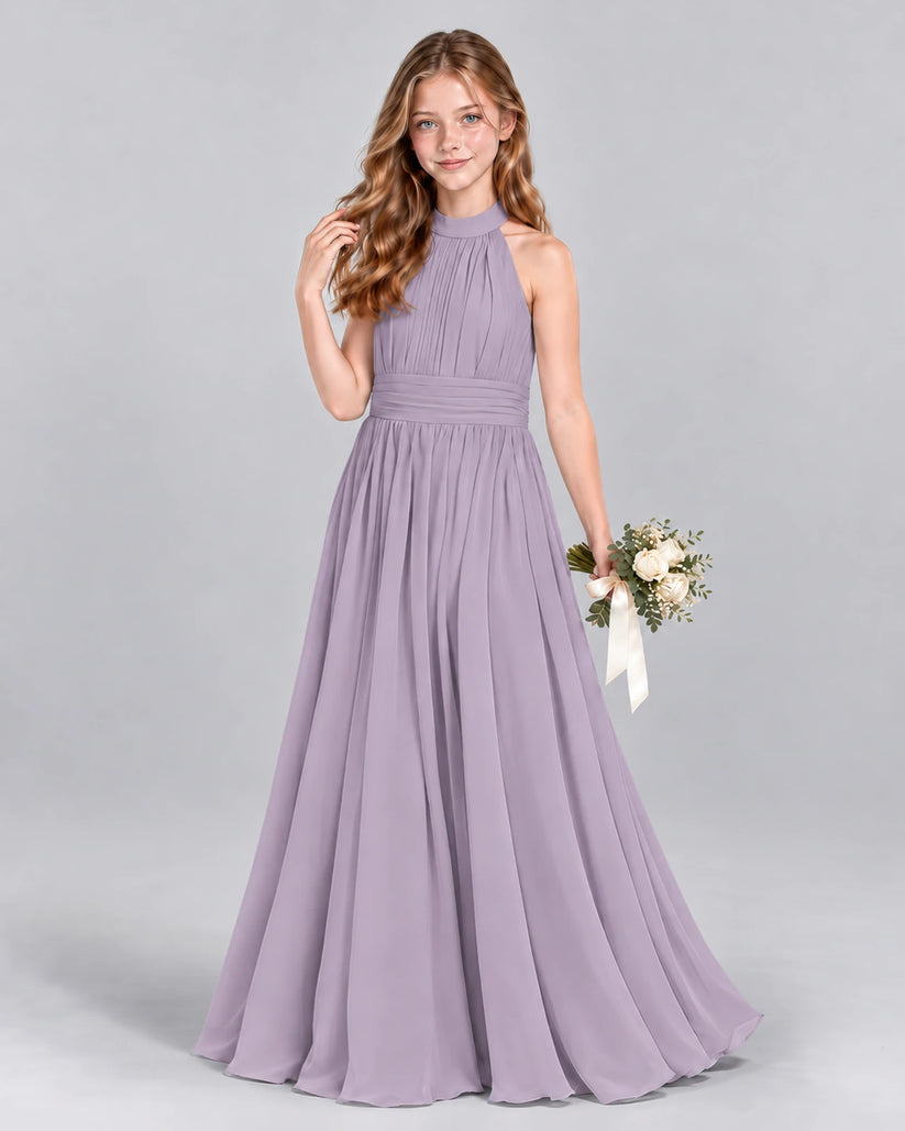 Wisteria A-line Junior Bridesmaid Dress Front