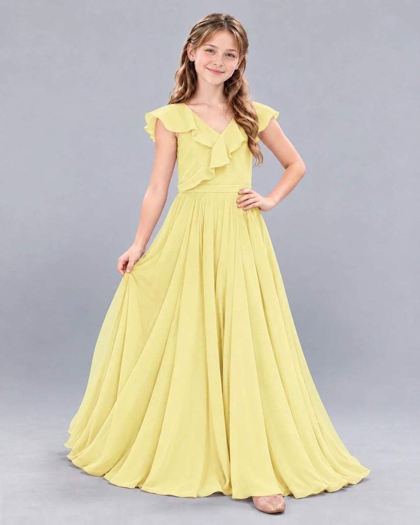 Daffodil A-line Junior Bridesmaid Dress Front