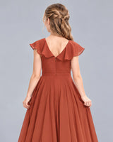 Vermilion A-line Junior Bridesmaid Dress Back_Detail [Shared]