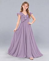 Wisteria A-line Junior Bridesmaid Dress Front