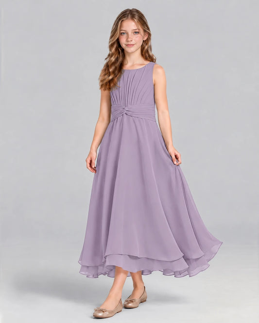 Wisteria A-line Junior Bridesmaid Dress Front