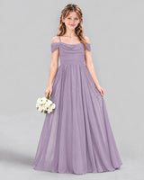Wisteria A-line Junior Bridesmaid Dress Front