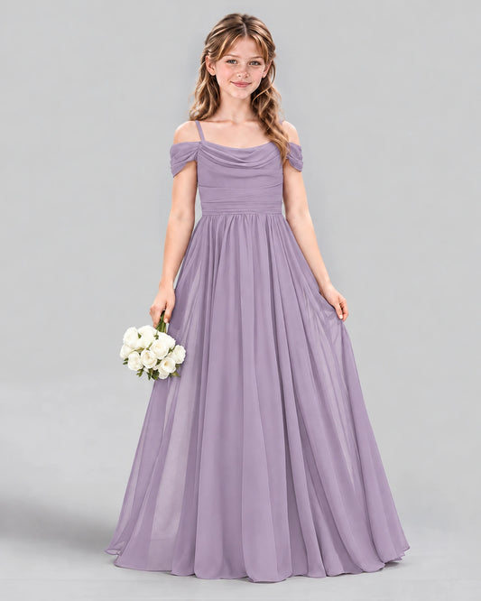 Wisteria A-line Junior Bridesmaid Dress Front