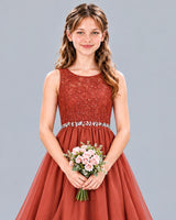 Vermilion A-line Girls Formal Dress Detail [Shared]