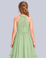 Sage Green A-line Junior Bridesmaid Dress Back_Detail [Shared]