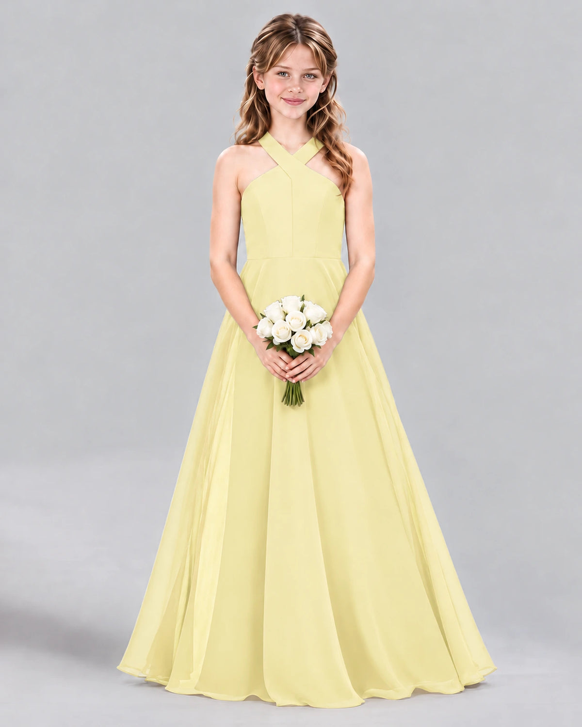 Daffodil A-line Junior Bridesmaid Dress Front