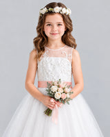 Pink Ball Gown Flower Girl Dress Detail [Shared]