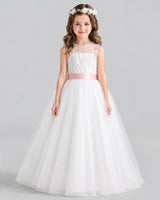 Pink Ball Gown Flower Girl Dress Pose [Shared]