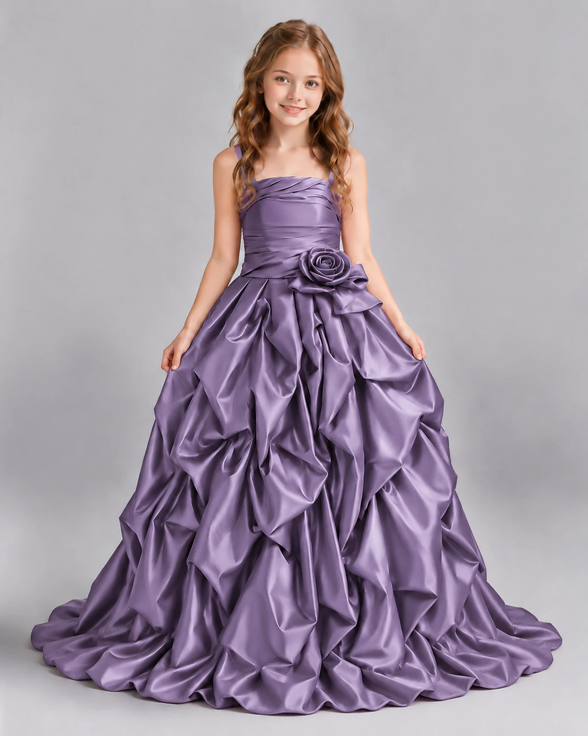 Wisteria Ball Gown Girls Pageant Dress Front