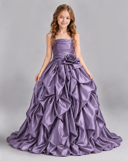 Wisteria Ball Gown Girls Pageant Dress Front