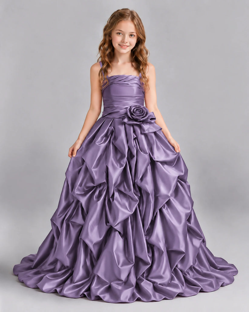 Wisteria Ball Gown Girls Pageant Dress Front