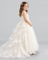 Ivory Ball Gown Flower Girl Dress Side [Shared]