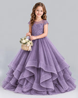 Wisteria Ball Gown Girls Formal Dress Front