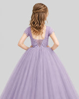 Wisteria Ball Gown Girls Pageant Dresses Back