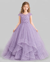 Wisteria Ball Gown Girls Pageant Dresses Detail