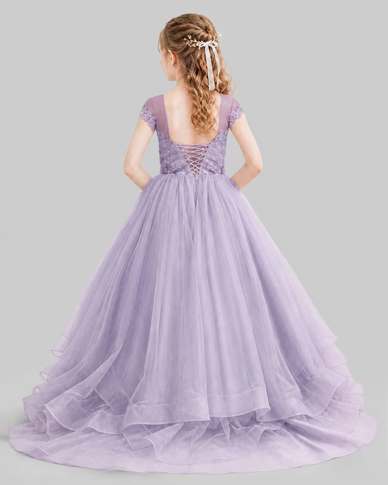 Wisteria Ball Gown Girls Pageant Dresses Front
