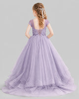 Wisteria Ball Gown Girls Pageant Dresses Front