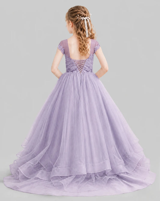 Wisteria Ball Gown Girls Pageant Dresses Front