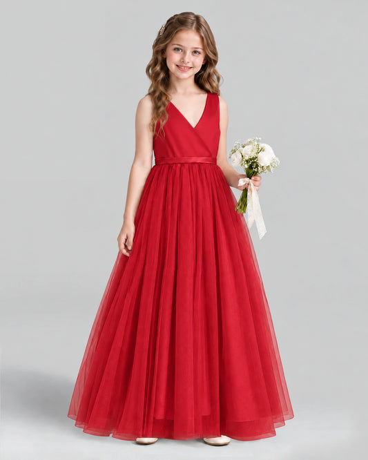 Windred Ball Gown Flower Girl Dress Front