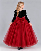 Red Ball Gown Girls Formal Dress Back [Shared]