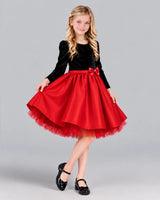 Red A-line Girls Formal Dress Pose [Shared]