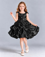 Black Ball Gown Girls Formal Dress Front