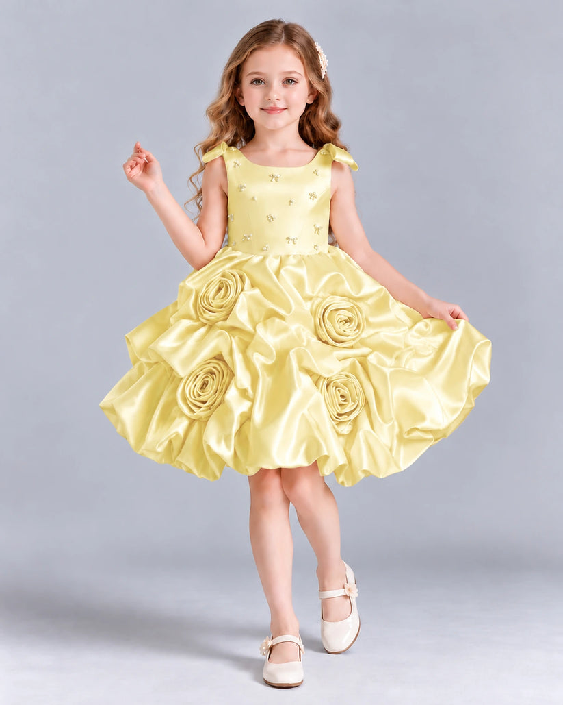 Daffodil Ball Gown Girls Formal Dress Front