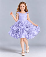 Lavender Ball Gown Girls Formal Dress Front