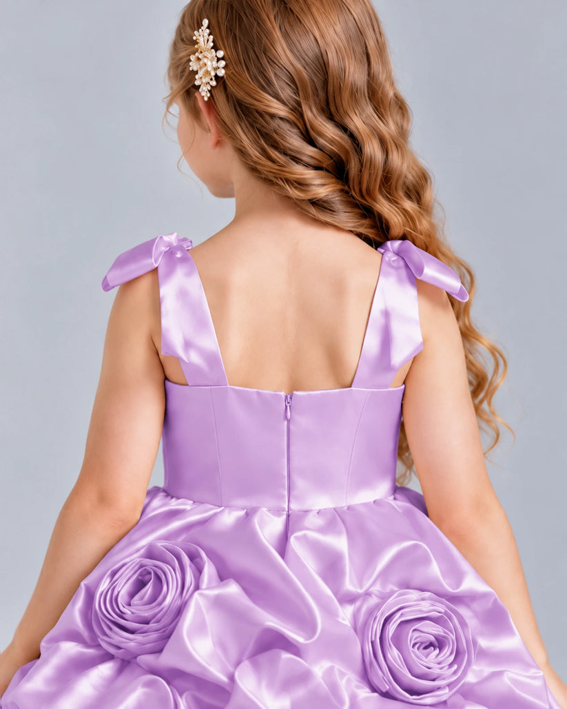 Lilac Ball Gown Girls Formal Dress Back_Detail [Shared]